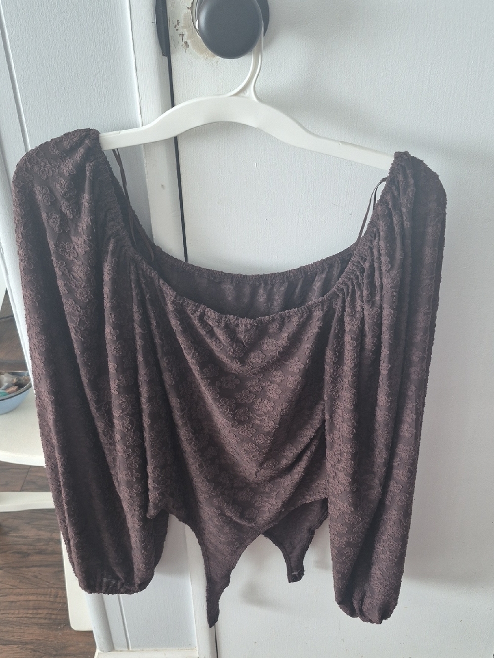 Francesca's Off Shoulder Bodysuit. SIze L